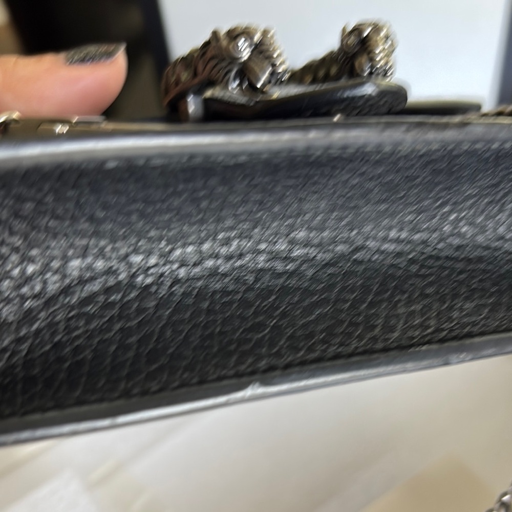 Gucci Black leather mini crossbody in original box w serial number. - Picture 10 of 14